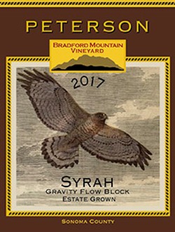 Syrah 2017, Gravity Flow Block, Bradford Mountain Estate Vineyard