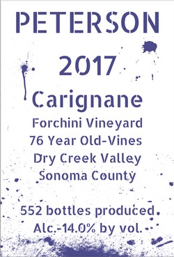Carignane 2017, Forchini Vineyard
